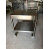 TABLE INOX 63 x 50 cm