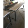 TABLE DE DÉCOUPE CHASSIS INOX MIXTE 190 X 73 CM