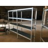 ETAGERES INOX 194 x 40 x 175 cm