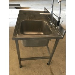 PLONGE INOX 120 x 70 cm