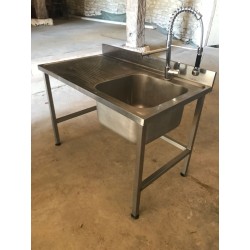 PLONGE INOX 120 x 70 cm