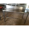 TABLE INOX AVEC DOSSERET 150 x 70 CM