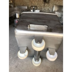 BAC VIANDE A ROULETTES INOX
