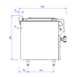 BAIN MARIE CAPIC ARMEN MARMITE 100L GAZ