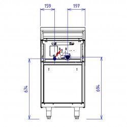 ABM5 2 FEUX 9KW PLACARD FERME