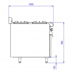 ABM5CT - 2 FEUX NUS DESSOUS PLACARD FERME