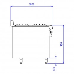 ABM2CT 4 FEUX PLACARD OUVERT