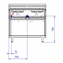 ABM2CT 4 FEUX PLACARD OUVERT