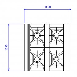 ABM2CT 4 FEUX PLACARD OUVERT