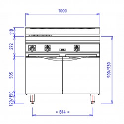 ABM1 2 FEUX 9K GCH + PC PLACARD FERME Feux à gauche