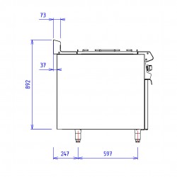 CAPIC 2 FEUX 9K DRT + PC - ABM1 - PLACARD FERME - Feux à droite