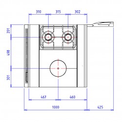 CAPIC 2 FEUX 9K DRT + PC - ABM1 - PLACARD FERME - Feux à droite