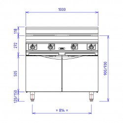 CAPIC - 4 PLAQ ELEC CARREE - CHARC ABM3 - BASCULANTES - PLACARD FERME