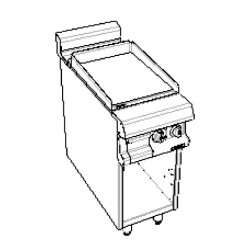 CAPIC - CHARC ABM9I INOX LISSE ELEC - PLAQUE 400X550 PLACARD OUVERT
