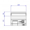 CAPIC - ABM9I INOX LISSE GAZ - PLAQUE 400X550 DESSUS SEUL
