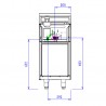 CAPIC - ABM9I INOX LISSE GAZ - PLAQUE 400X550 PLACARD FERME