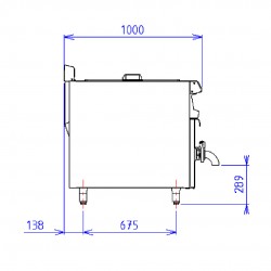 CAPIC - FRITEUSE 3085 GAZ 64 KW CAPACITE 90 LITRES