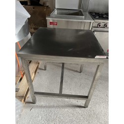 TABLE INOX 80 x 80 cm