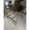 TABLE INOX 80 x 80 cm