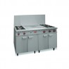 CUISEUR DELRUE - 4 FEUX + 1 GRAND COUP FEU SUR ARMOIRE