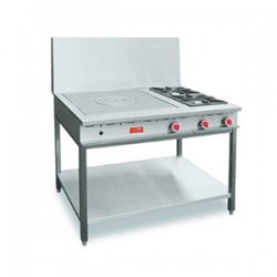 CUISEUR DELRUE - 2 FEUX + 1 GRAND COUP FEU SUR FOUR VENTILE TURBO