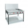 CUISEUR DELRUE - 2 FEUX + 1 GRAND COUP FEU SUR FOUR VENTILE TURBO