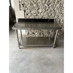TABLE INOX 140 x 70 cm