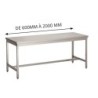 Table inox AISI 304 soudée centrale P 800 x L 800 L2G