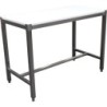 TABLE DE DECOUPE INOX 304 CENTRALE SOUDEE L 2 000 P 700 H 850