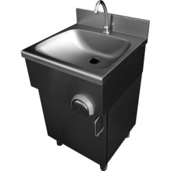 LAVE-MAINS INOX SUR PLACARD...