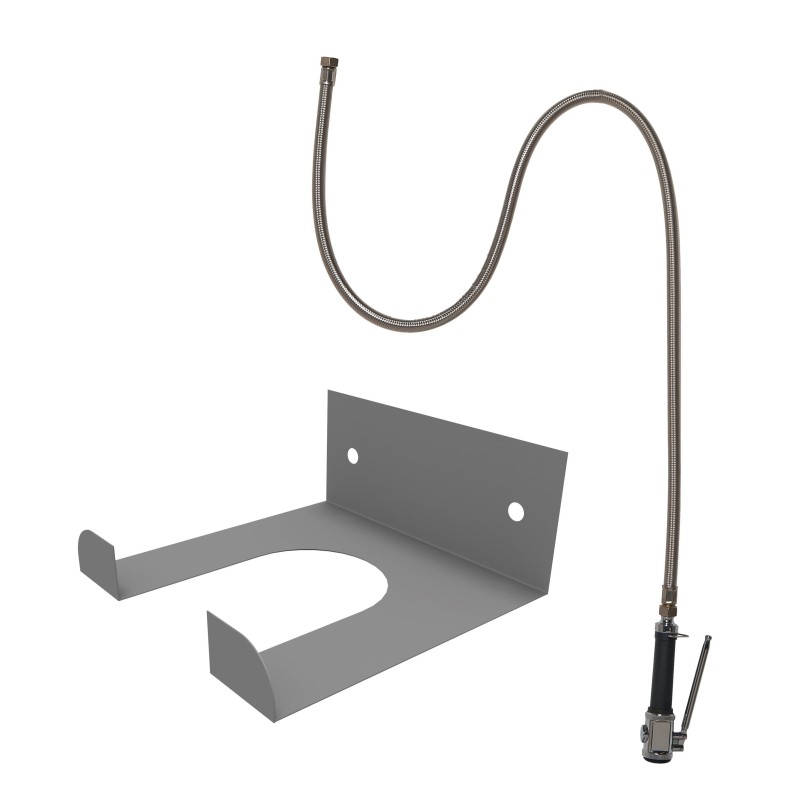 DOUCHETTE DE RINCAGE AVEC FLEXIBLE DE 2000 MM ET SUPPORT ACCROCHABLE
