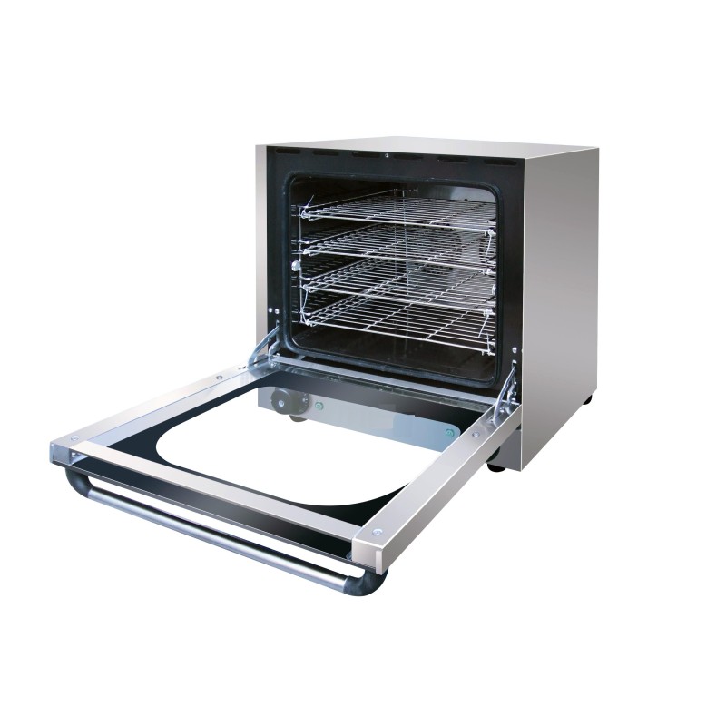 FOUR ELECTRIQUE A CONVECTION, 4 NIVEAUX, 345X315 MM, INTERIEUR EMAILLE, TIMER 120 MIN, ECLAIRAGE