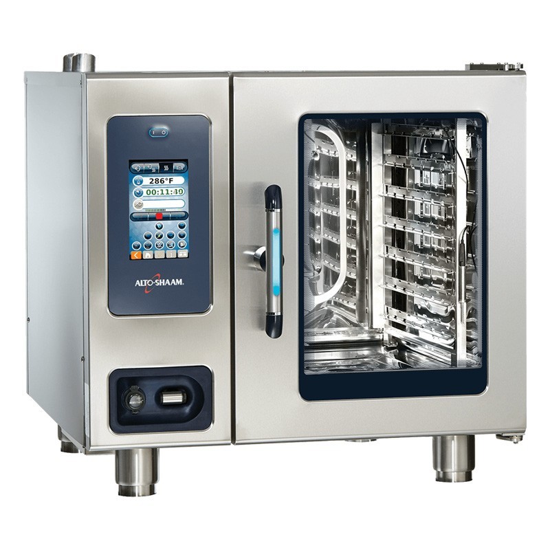 FOUR COMBINE ELECTRIQUE MIXTE-FUMOIR, 6 NIVEAUX GN1/1 AVEC SYSTEME DE NETTOYAGE
