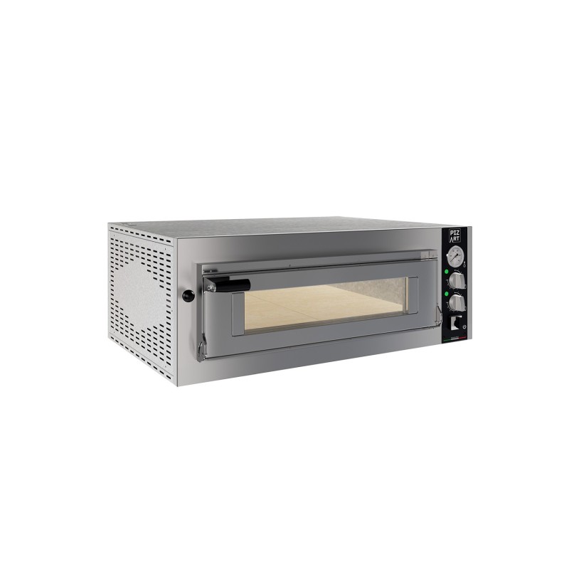 FOUR A PIZZAS ELECTRIQUE 4 PIZZAS, D350 MM, COMMANDES ANALOGIQUES, 1 CHAMBRE