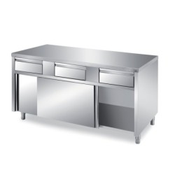 MEUBLE BAS INOX CENTRAL, 2...