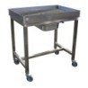 CHARIOT DE DESSOUVIDAGE INOX 304, 4 ROUES Ø100 MM CHAPES ZINGUEES DONT 2 FREINEES, L 900 P 600 H 900