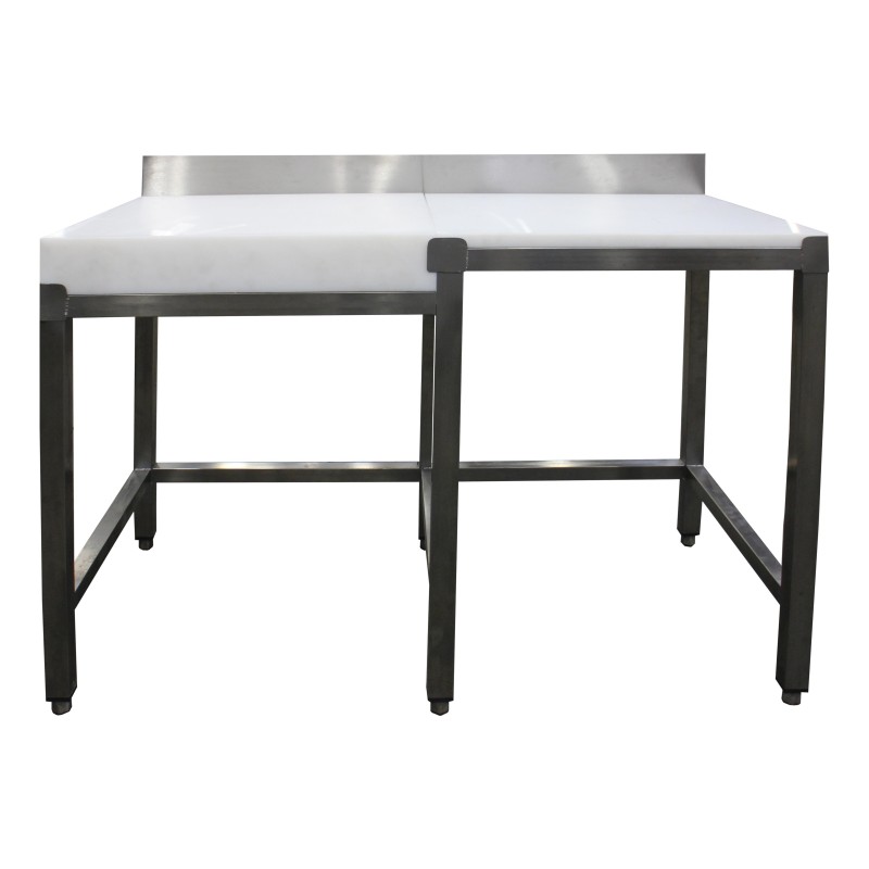 COMBINE TOUT POLY ADOSSE, BILLOT POLY 600X600X100 MM A GAUCHE L 1 200 P 600 H 850