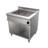 BAIN-MARIE ELECTRIQUE INOX 304 TRIPHASE SUR MEUBLE PLACARD OUVERT, GN2/1-200