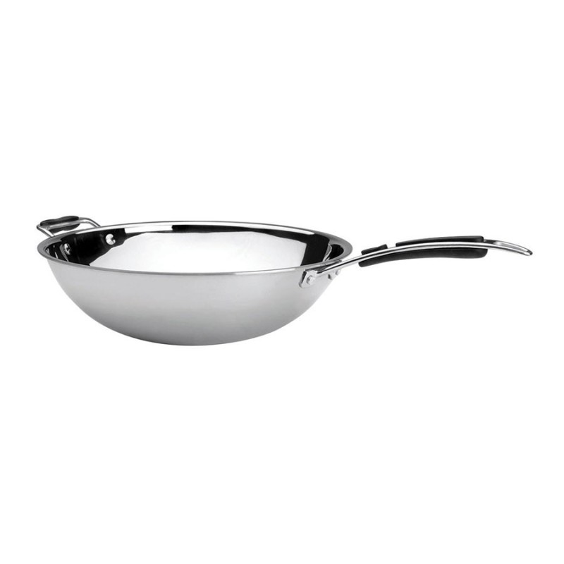 WOK ACIER INOX POUR PLAQUE INDUCTION