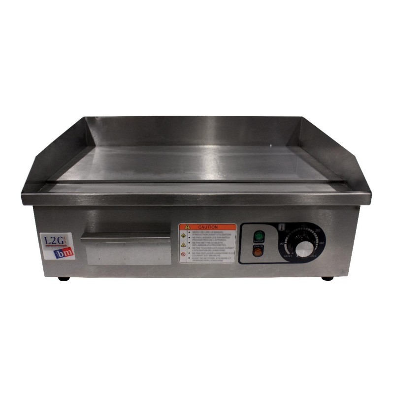 PLANCHA A SNACKER ELECTRIQUE 540MM DESSUS CHROME
