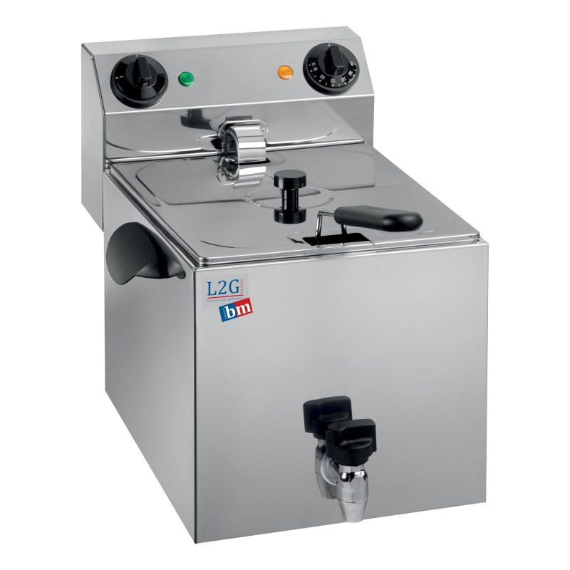 FRITEUSE DE TABLE ELECTRIQUE AVEC ROBINET 8L