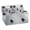 FRITEUSE ELECTRIQUE AVEC ROBINET 2x8L