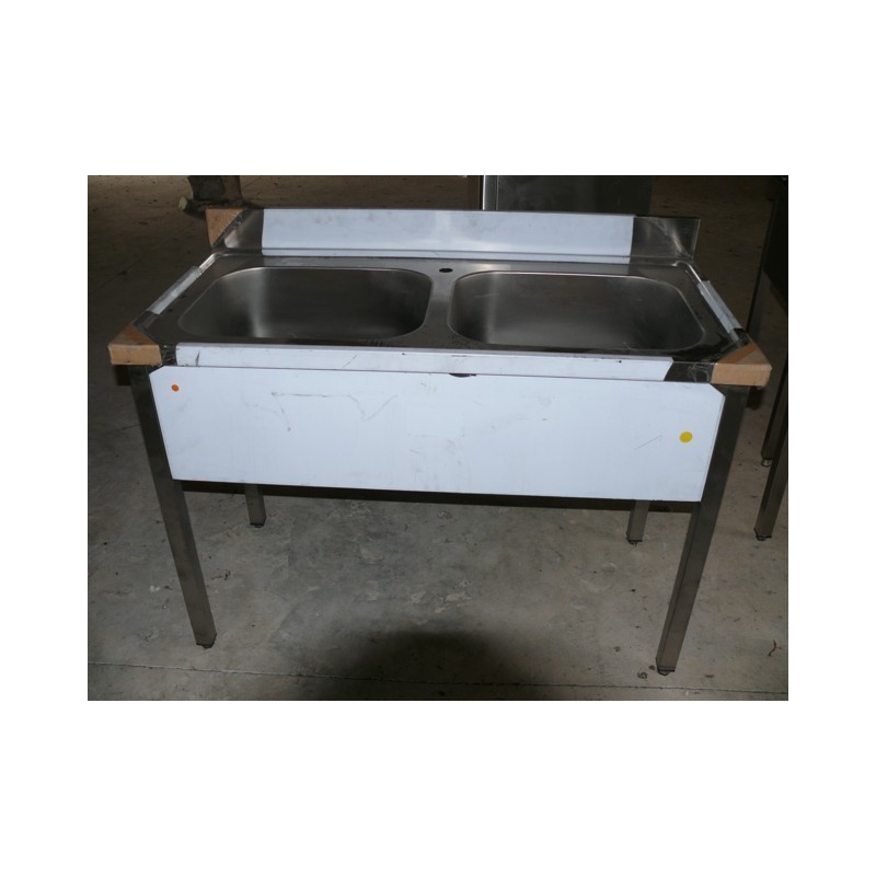 PLONGE INOX 2 BACS DOSSERET PLONGE INOX 2 BACS DOSSERET
