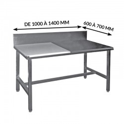 TABLES DE DÉCOUPE MIXTES CÔTE À CÔTE ADOSSÉES