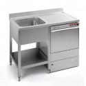 PLONGE 2 BAC + 1 EGOUTTOIR A DROITE 1800X600 FRLV-618/21D SAMMIC