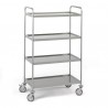  CHARIOT DE TRANSPORT 4 ETAGERES 1000X600 CS-410