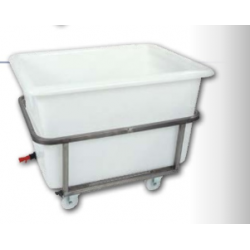 Bac à viande sur roulettes avec vidange 220 Litres