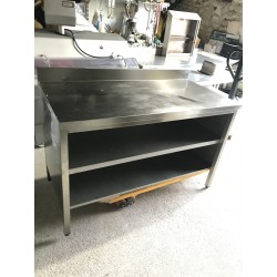 MEUBLE BAS INOX 140 x 70 cm