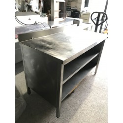 MEUBLE BAS INOX 140 x 70 cm