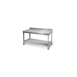 Table droite inox avec dosseret